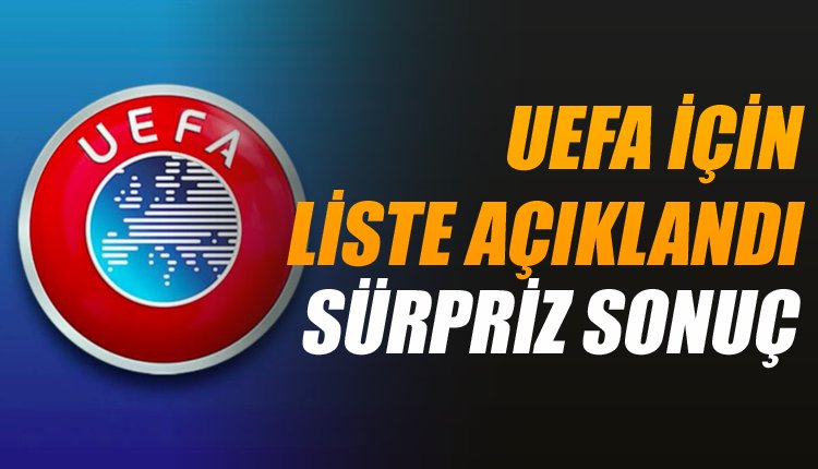 'UEFA için sürpriz liste! Fenerbahçe ve Beşiktaş...