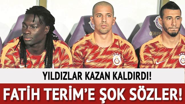 'Ve Fatih Terim'e şok sözler! Yıldızlar kazan kaldırdı