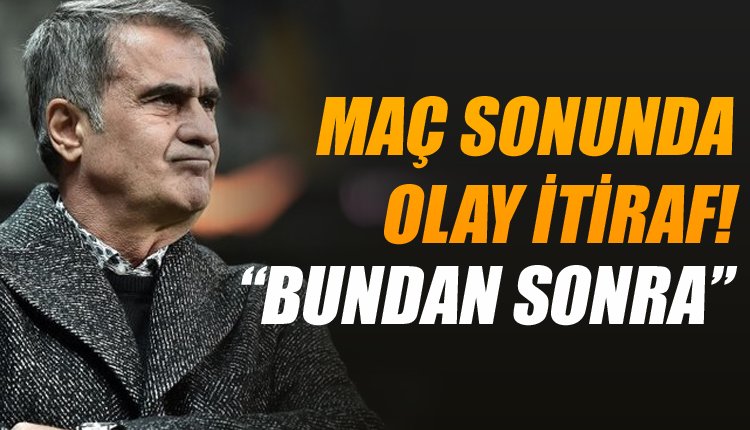 'Ve Şenol Güneş, Malmö maçından sonra itiraf etti 