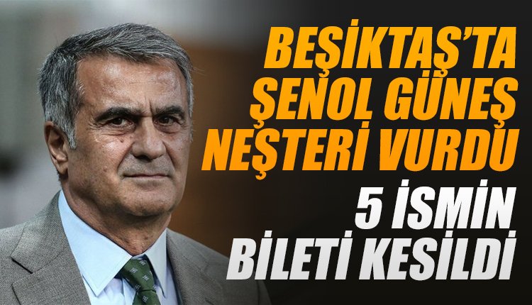 'Beşiktaş'ta 5 isim yolcu! Şenol Güneş neşteri vurdu