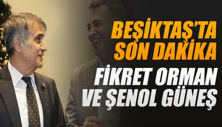 'Beşiktaş'ta son dakika! Şenol Güneş ve Fikret Orman...