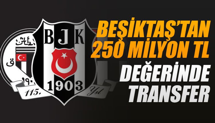 'Beşiktaş'tan 252 milyon liralık transfer