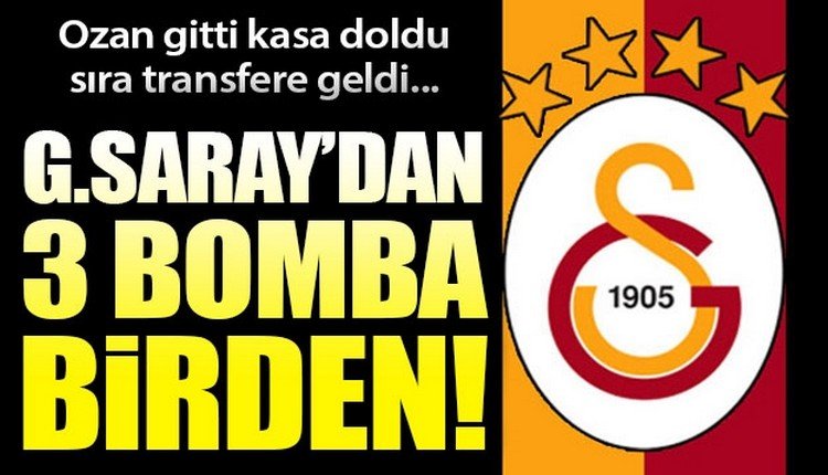 'Galatasaray transferde büyük oynuyor! 3 isim geliyor