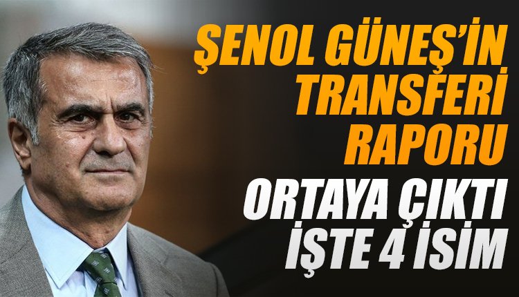 'Şenol Güneş'in transfer raporu ortaya çıktı! 4 yolcu, transferler...