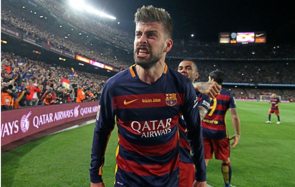 'Barcelonalı Pique'den Real Madrid'e ahlaksız gönderme