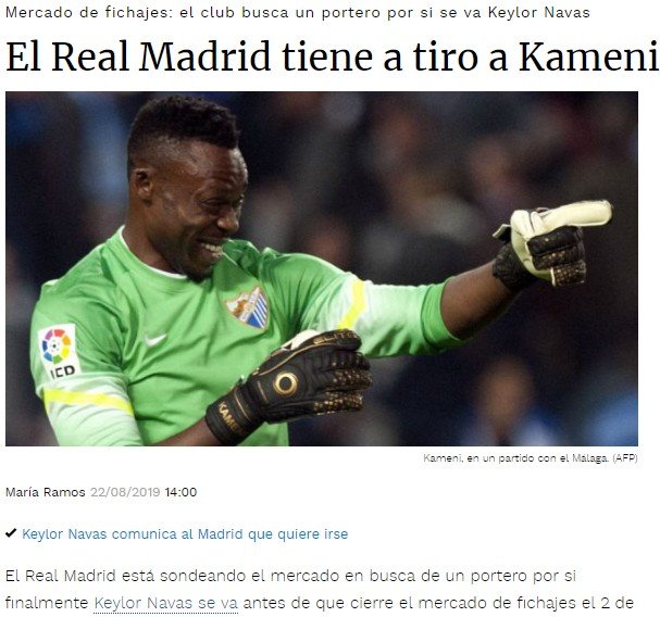 <h2>Kameni, Real Madrid’e mi transfer olacak?</h2>