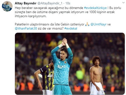 'Futbolcular koronavirüs için birleşti! Yardım kampanyası