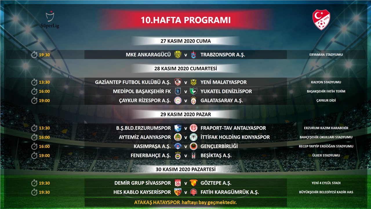<h2>DERBİNİN TARİHİ BELLİ OLDU</h2>