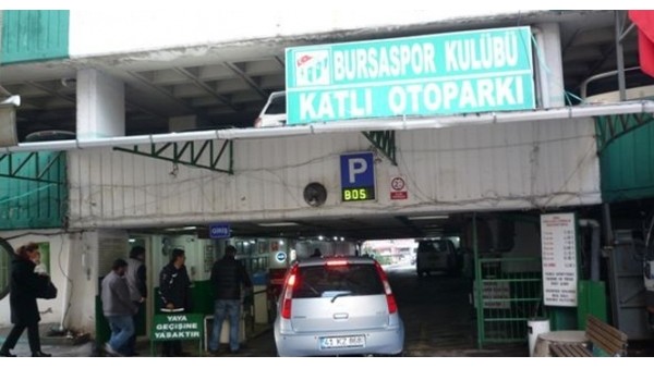 Bursaspor Otoparkı'nın vahim görüntüsü