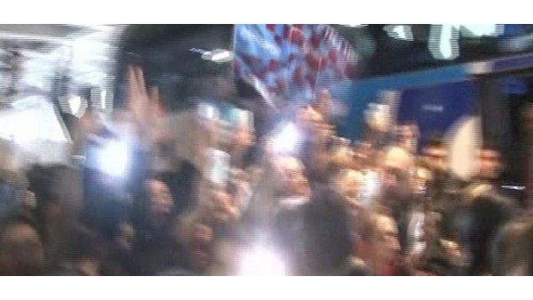 Trabzonspor'a coşkulu karşılama