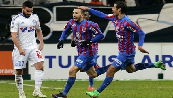 Caen 2-0 geriden gelerek Marsilya'yı 3-2 yendi