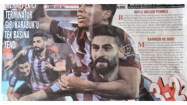 Trabzon'da Mehmet Ekici göklere çıkarıldı