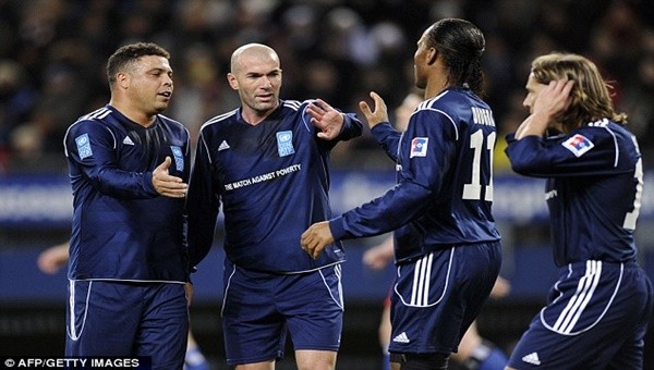 Drogba, Zidane ve Ronaldo ile birlikte...