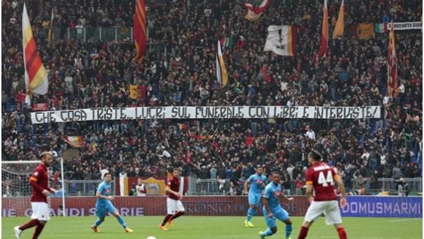 Roma'ya pankart cezası
