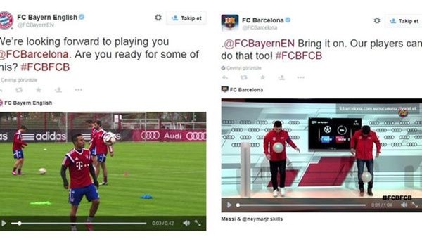 Bayern ile Barça twitterda atıştı