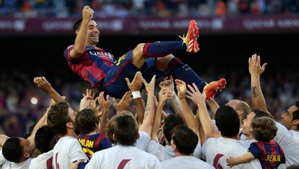 Xavi, Camp Nou'ya veda etti