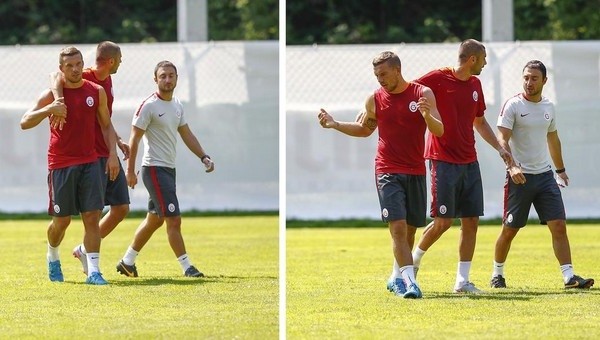 Burak Yılmaz ve Lukas Podolski kapıştı!