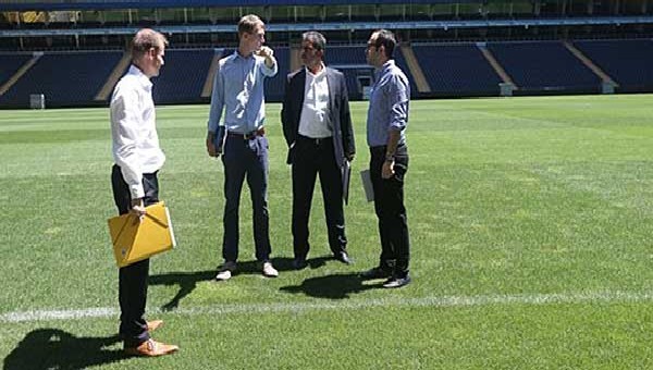 UEFA yetkilileri Saracoğlu Stadı'nı gezdi