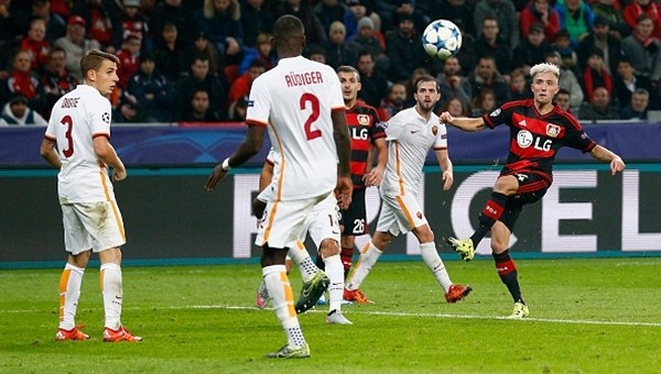 Bayer Leverkusen - Roma maçının özeti ve golleri