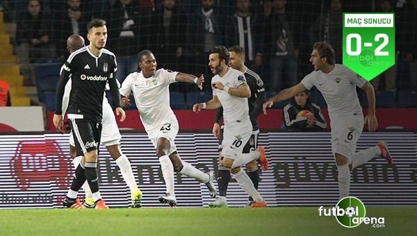 Beşiktaş 0-2 Akhisar Belediyespor maçın özeti ve golleri