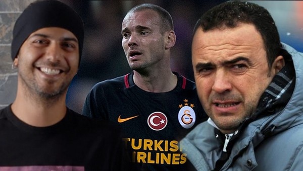 Canlı yayında Wesley Sneijder gerginliği