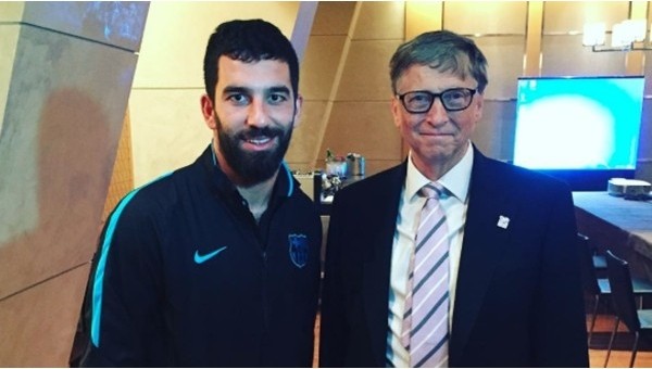 Arda Turan ve Bill Gates bir araya geldi