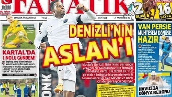 Bugünün Gazete manşetleri (19 Aralık 2015)