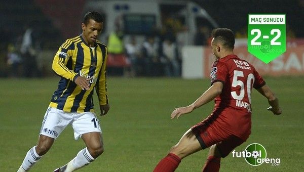 Gaziantepspor 2-2 Fenerbahçe maçın özeti ve golleri