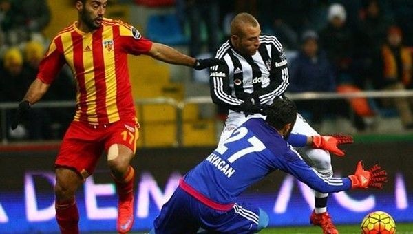 Kayserispor'dan Beşiktaş kalesine şut yağmuru