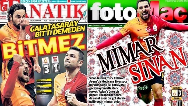 Spor gazetelerinde günün manşetleri! Fanatik, Fotomaç, AMK gazeteleri (17 Ocak 2016)