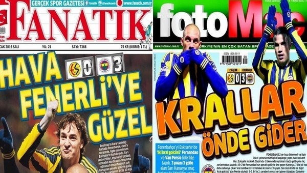 Spor gazetelerinde günün manşetleri! Fanatik, Fotomaç, AMK gazeteleri (19 Ocak 2016)