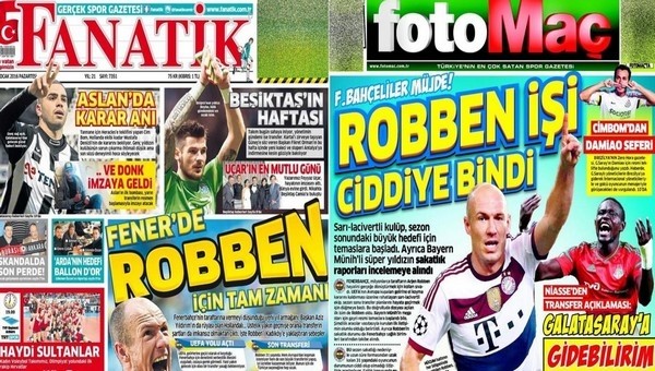 Spor gazetelerinde günün manşetleri (4 Ocak 2016)