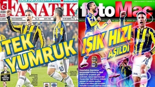 Spor gazeteleri oku - Spor gazete manşetleri (Fanatik, Fotomaç, AMK gazeteleri - 13 Şubat 2016)