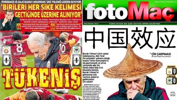 'Galatasaray'a Çin işkencesi'