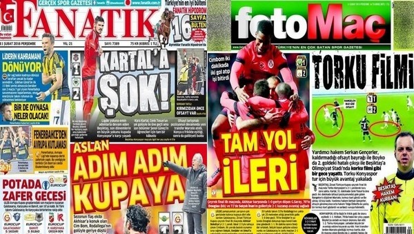 Gazetelerde günün manşetleri (10 Şubat 2016)