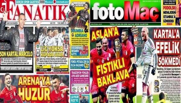 Spor gazetelerinde günün manşetleri (1 Şubat 2016)