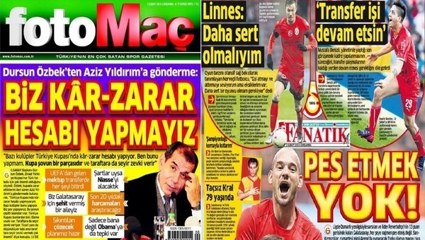 Spor gazetelerinde günün manşetleri (3 Şubat 2016)