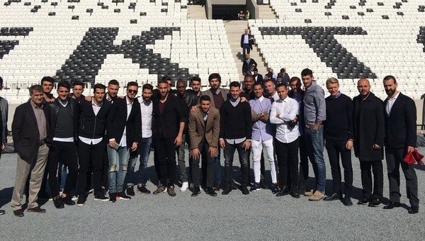 Beşiktaşlı futbolcular Vodafone Arena'da