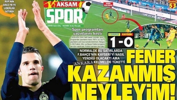 'Fener kazanmış neyleyim'