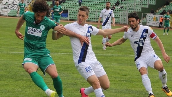 Giresunspor 3 - 3 Kayseri Erciyespor maç özeti ve golleri