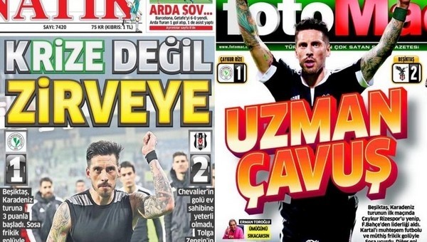 'Kartal krize değil zirveye'