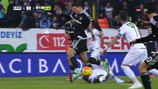 Mario Gomez'i Rize'de çıldırtan pozisyon