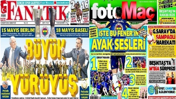 Spor gazetelerinde günün manşetleri (12 Mart 2016)