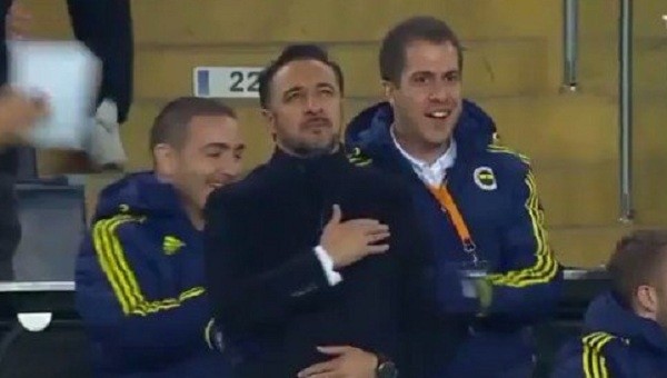 Vitor Pereira'nın gol sonrası ilginç sevinci