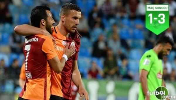 Galatasaray, Rize'de avantajı kaptı