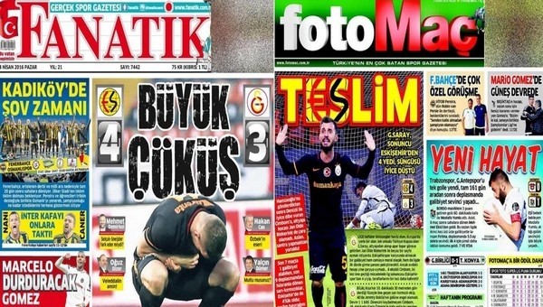 Spor gazeteleri oku - Spor gazete manşetleri (Fanatik, Fotomaç, AMK gazeteleri - 3 Nisan 2016)