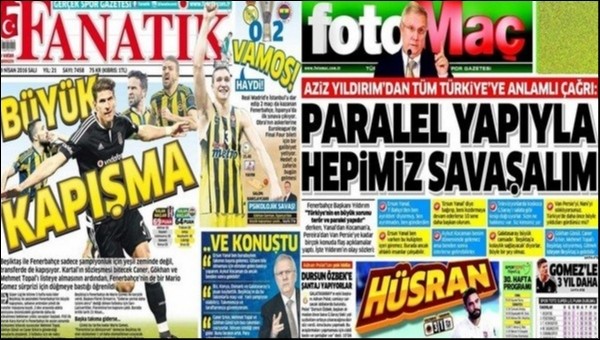 Spor gazeteleri oku - Spor gazete manşetleri (Fanatik, Fotomaç, AMK gazeteleri - 19 Nisan 2016)