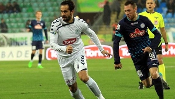 İkinci yarının kazananı Konyaspor, kaybedeni Rizespor