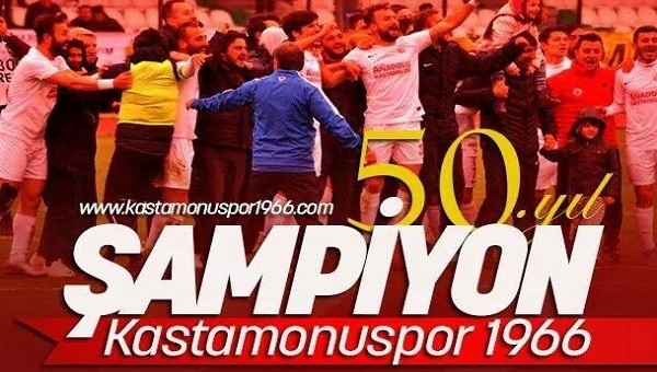 Kastamonuspor şampiyon