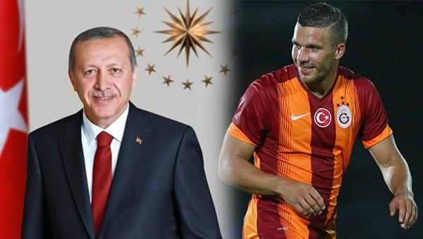 Lukas Podolski'den Tayyip Erdoğan'a destek